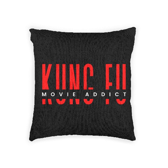 Kung fu movie addict Woven Pillows