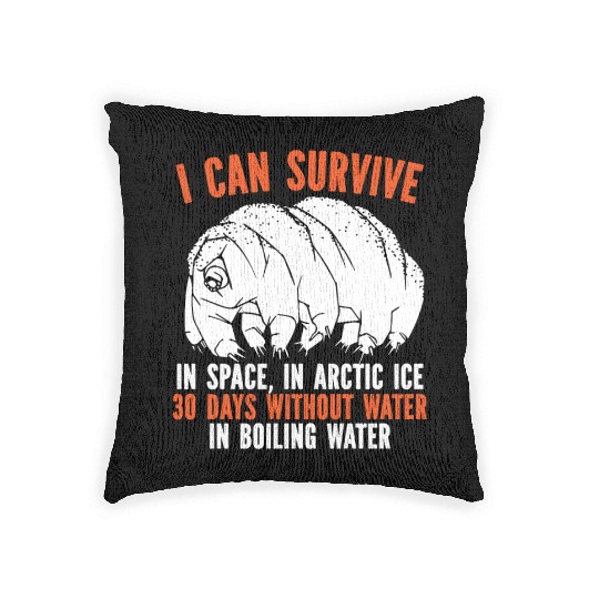 Tardigrade Science Water Bear Biology Microbiology Woven Pillows