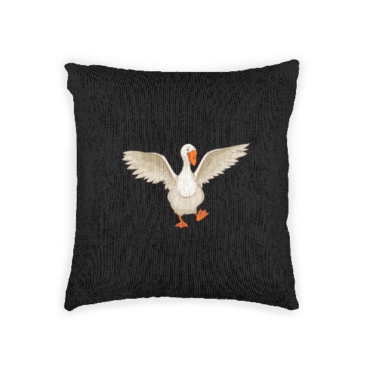 silly goose Woven Pillows