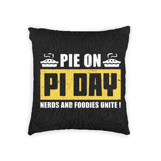 Funny Pie on Pi Day Woven Pillows Math Woven Pillows for Pi Day 3 14