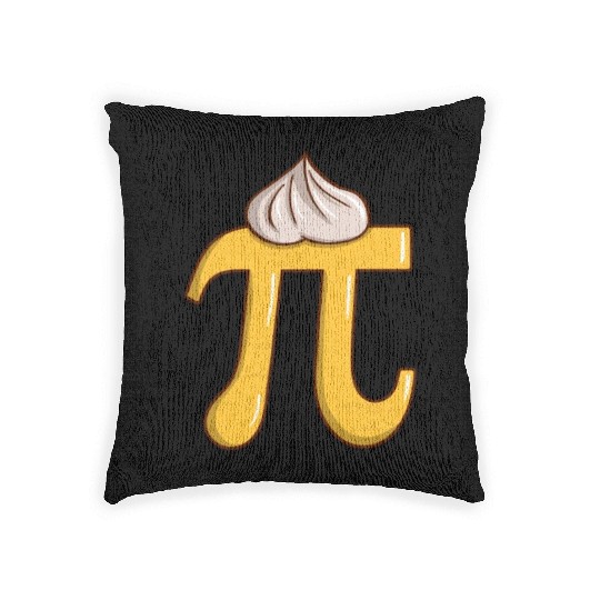Lemon Meringue Pi - Funny Pi Day Math Teacher Woven Pillows