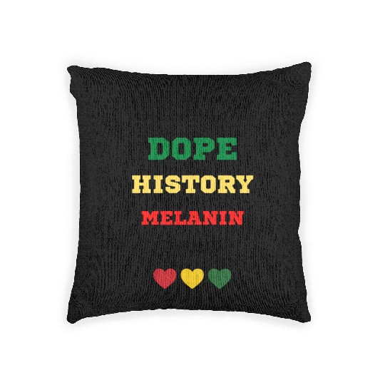 Black and Proud Woven Pillows