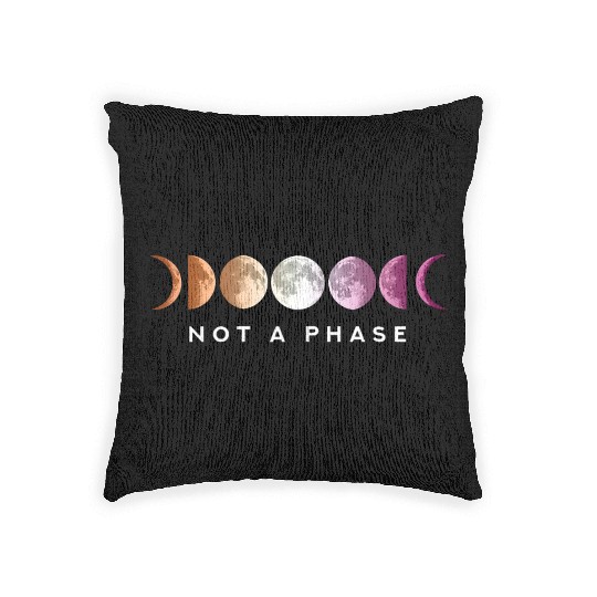 Women Not a phase Moon LGBT Gay Pride Lesbian Woven Pillows