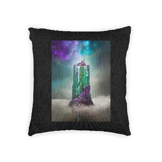 Cosmic Gemstone and Glass \|/ Universe Woven Pillows
