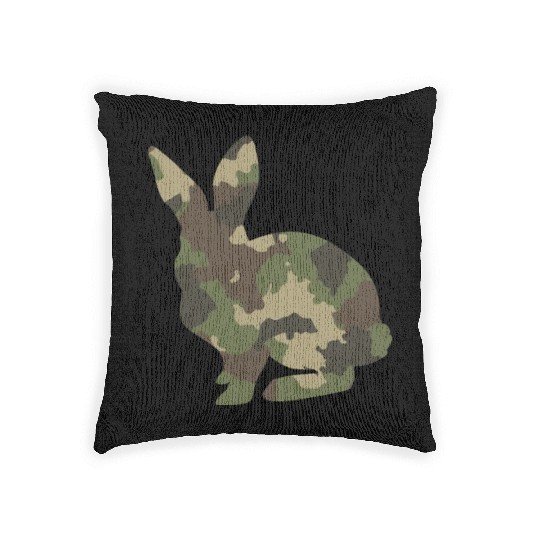 Bunny Camouflage Woven Pillows