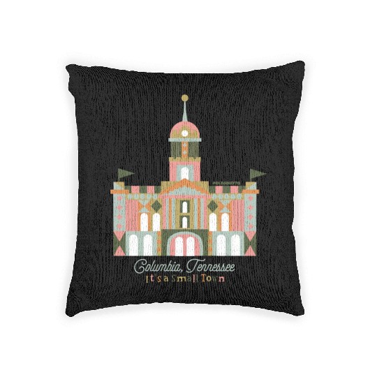 It's A Small Town - Columbia, TN Woven Pillows
