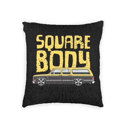 square body Colonial yellow Woven Pillows