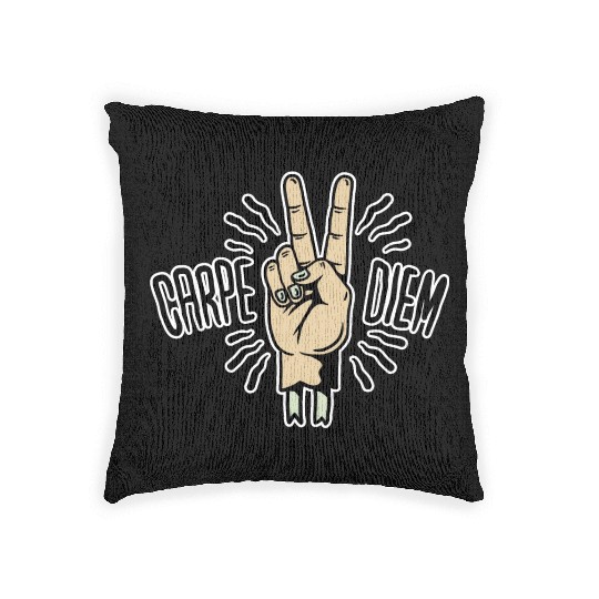 Carpe Diem Woven Pillows