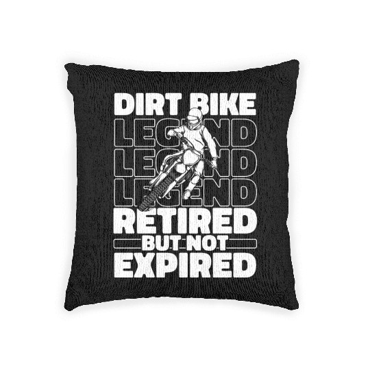 Dirt Bike Mx Motocross Supermoto Retiree Woven Pillows