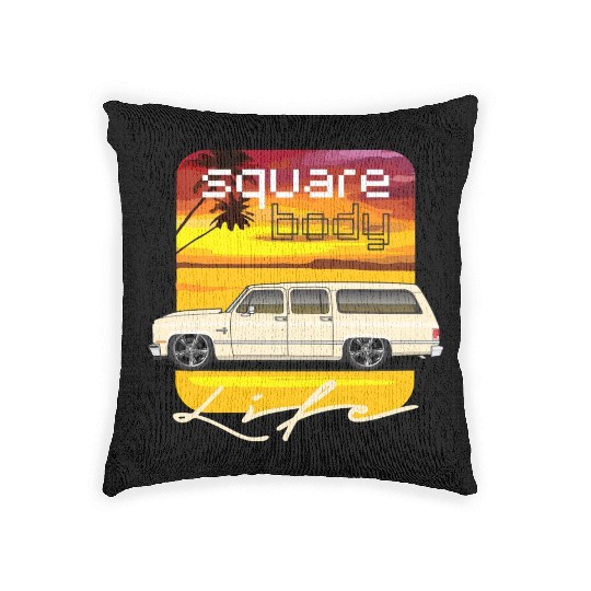 square Santa Fe Tan Woven Pillows