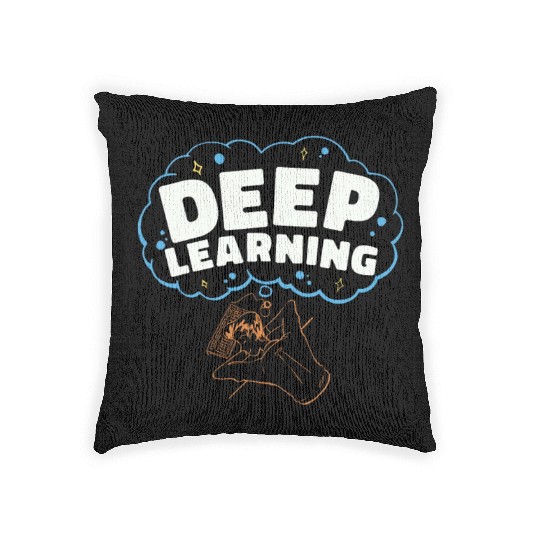 Artificial Intelligence Deep Learning Programmer Woven Pillows