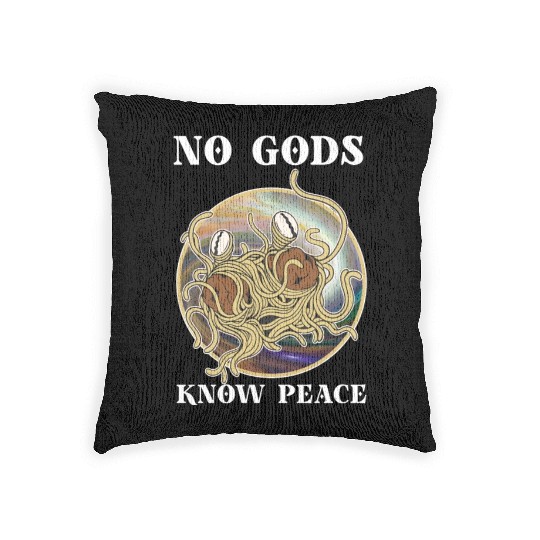 Atheist Atheism Flying Spaghetti Pastafarianism Woven Pillows