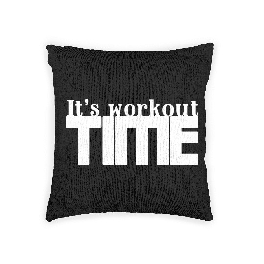 Workout and gym people Woven Pillows