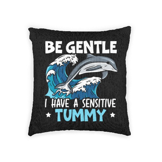 Dolphin Lover Marine Biology Underwater Animal Woven Pillows