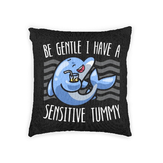 Dolphin Lover Marine Biology Underwater Animal Woven Pillows