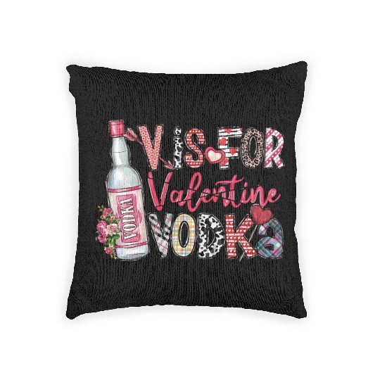 V Is For Vodka Woven Pillows Valentine Woven Pillows Xoxo
