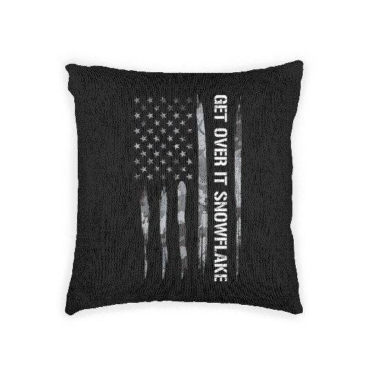 Get Over It Snowflake Woven Pillows