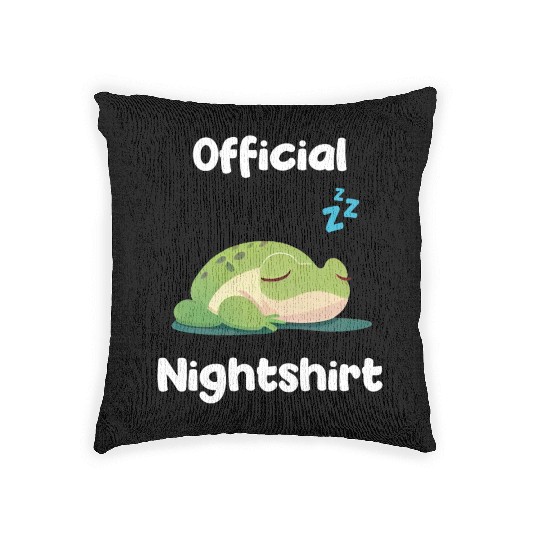 Cute Frog Sleepshirt Nightwear Nightshirt Sleep Woven Pillows