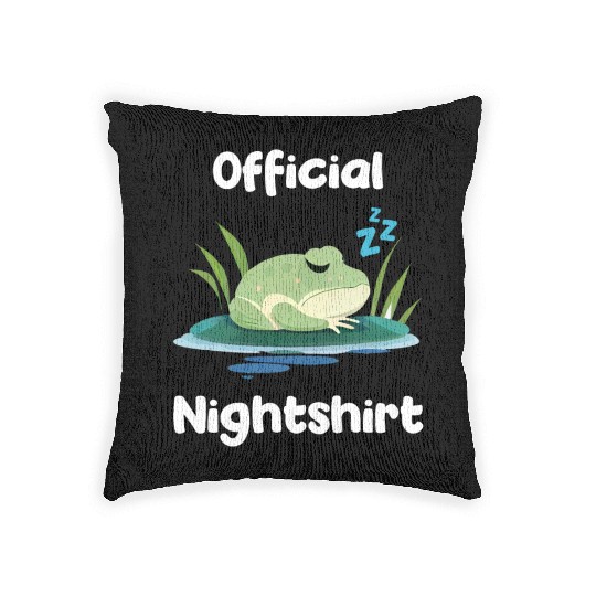 Cute Frog Sleepshirt Nightwear Nightshirt Sleep Woven Pillows
