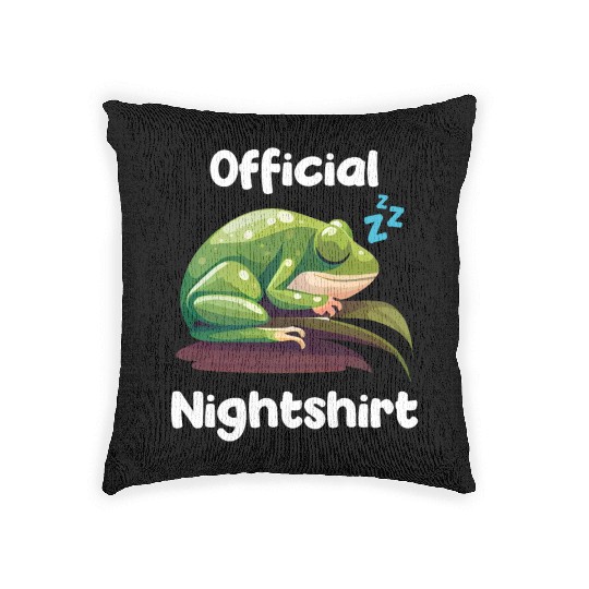 Cute Frog Sleepshirt Nightwear Nightshirt Sleep Woven Pillows