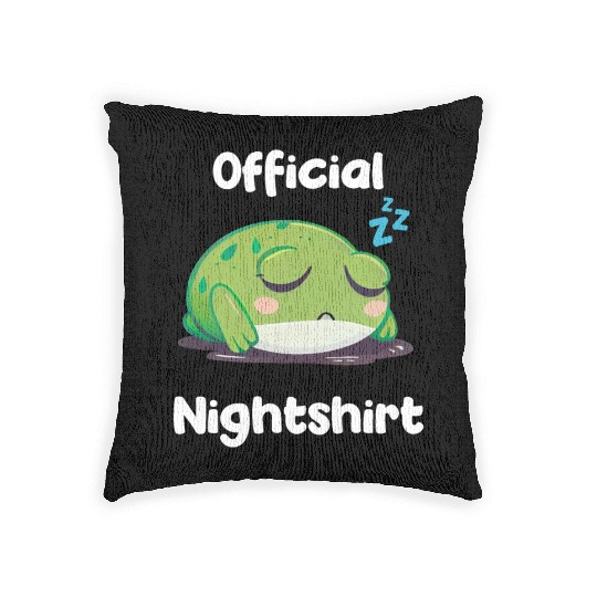 Cute Frog Sleepshirt Nightwear Nightshirt Sleep Woven Pillows
