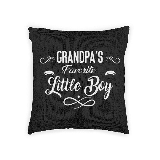 Grandpa's Favorite Little boy Woven Pillows