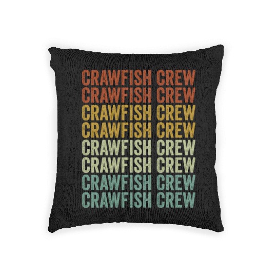 Crawfish Crew Crawfish Boil Crawfish Lover Cajun L Woven Pillows