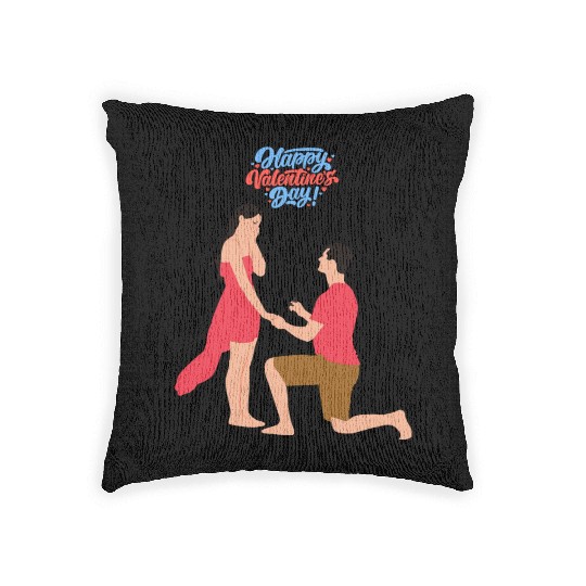 valentine | valentine's day | happy valentines day Woven Pillows