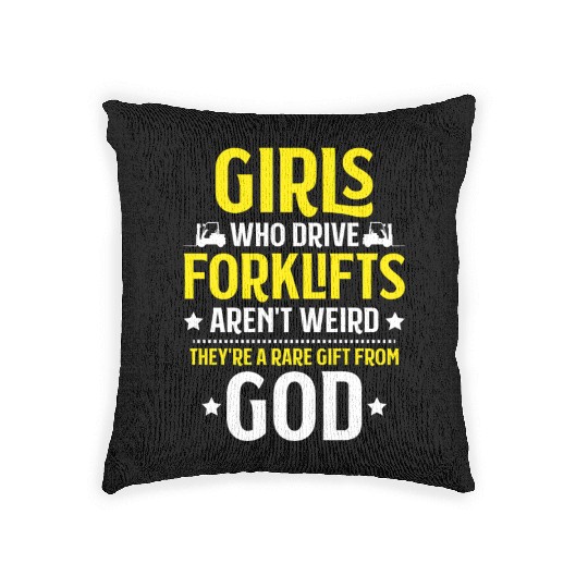 Forklift Operator Forklift Driver Forklift Truck Woven Pillows