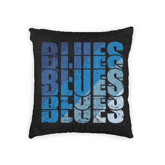 Blues Music Jazz Trumpet Chicago Woven Pillows