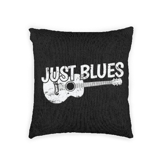 Just Blues Music Trumpet Chicago Woven Pillows