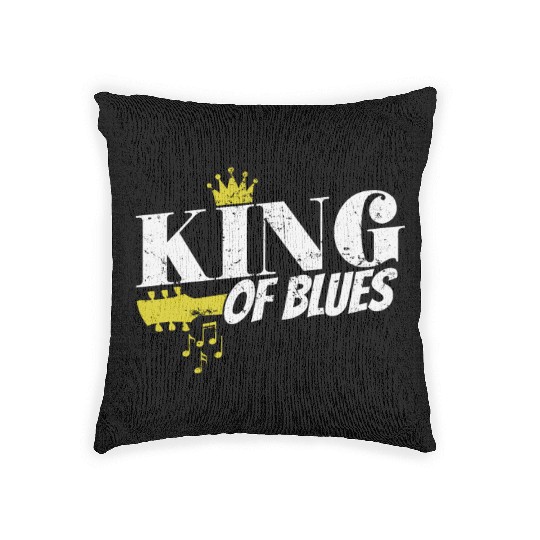 King of Blues Music Trumpet Singer Woven Pillows