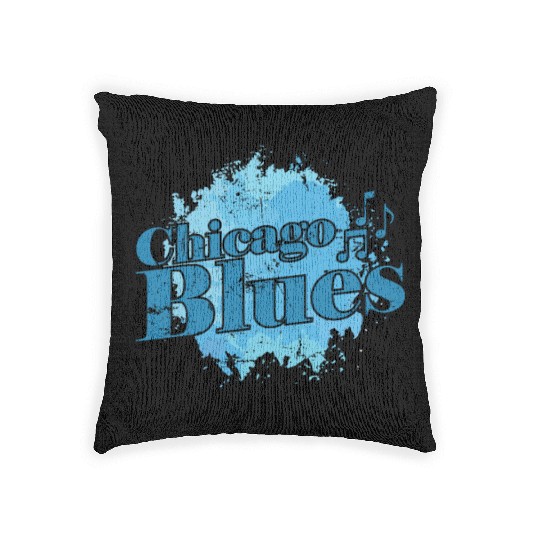 Blues Music Trumpet Woven Pillows