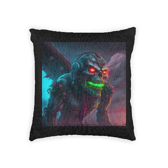 ZOMBIE IRON MAIDEN (version 15) Woven Pillows