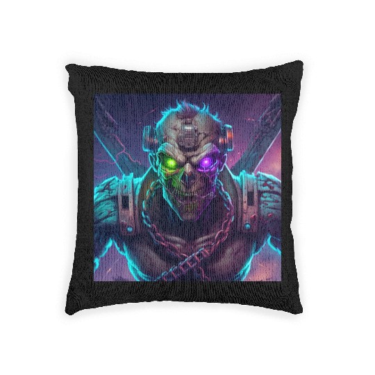 ZOMBIE IRON MAIDEN (Version 10) Woven Pillows