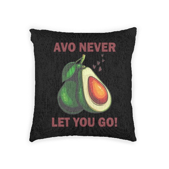 avocado never let you go Woven Pillows