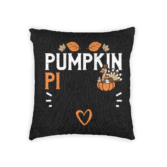 Pumpkin Pi - Thanksgiving Woven Pillows