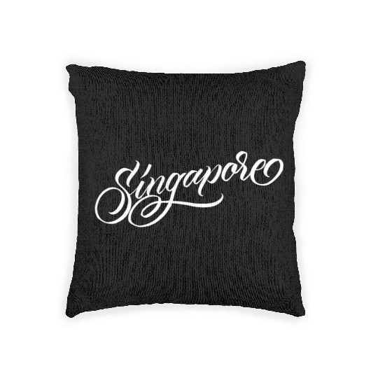 Singapore Calligraphy Graffiti Hip Hop Lettering T Woven Pillows