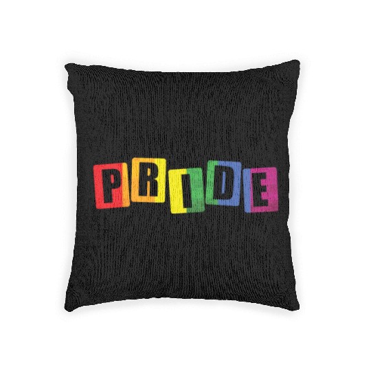 Pride Love LGBT Rainbow Colors Proud Woven Pillows