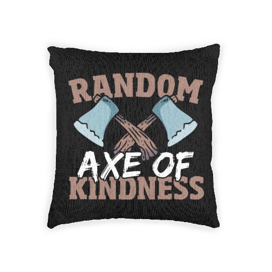 Random Axe Of Kindness Lumberjack Woven Pillows