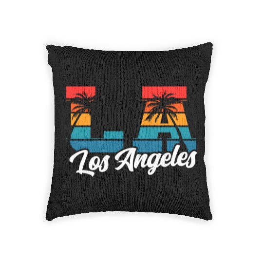 Los Angeles LA California Gift Woven Pillows