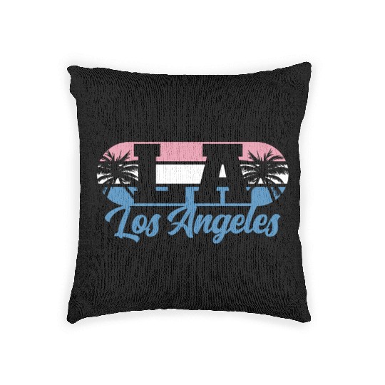 Los Angeles LA California Gift Woven Pillows