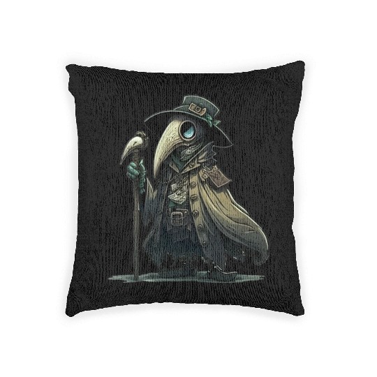 Lil' Plague Doctor Woven Pillows