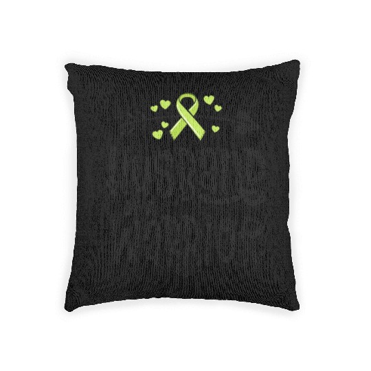 Husband Of A Warrior Lymphoma Cancer Awareness Woven Pillows