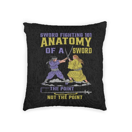 Sword Fighting 101 Anatomy Of A Sword 6 Woven Pillows