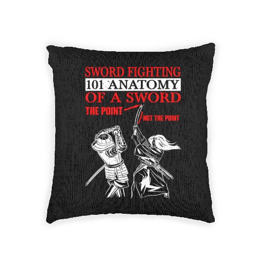 Sword Fighting 101 Anatomy Of A Sword 5 Woven Pillows