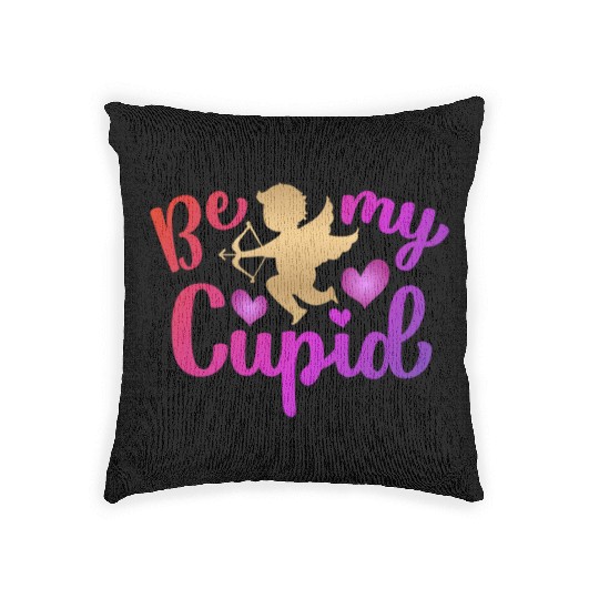 Valentines Sublimation Be My Cupid166 Woven Pillows
