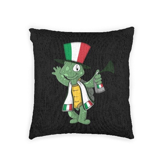 Italian Fan Turtle Woven Pillows