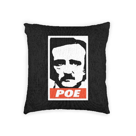 Edgar Allan Poe Woven Pillows