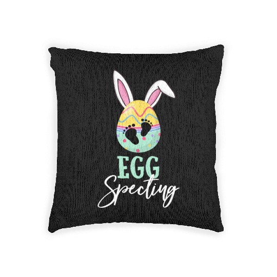 Womens Easter Pregnancy or Pregnant Mom To Be Woven Pillows